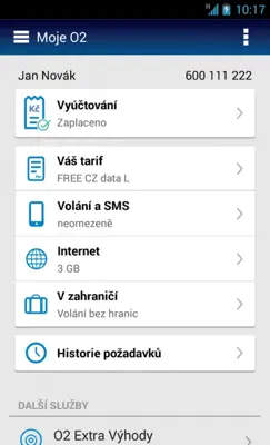 Moje O2 android App screenshot 11