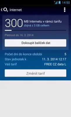 Moje O2 android App screenshot 6